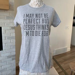 T-shirt I may not be perfect short sleeve